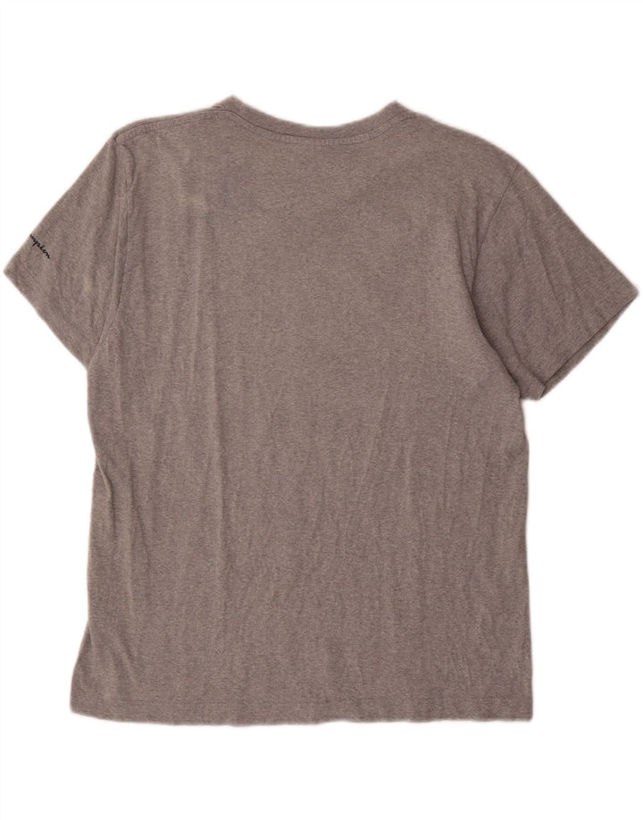 CHAMPION Camiseta gráfica para hombre Top gris medio