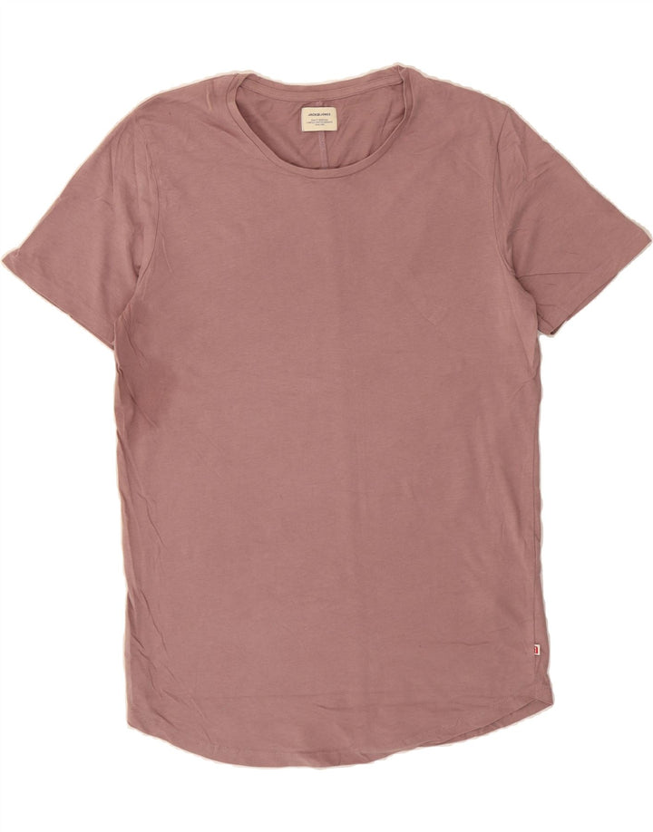 JACK & JONES Mens T-Shirt Top Medium Pink Cotton Vintage Jack & Jones and Second-Hand Jack & Jones from Messina Hembry 
