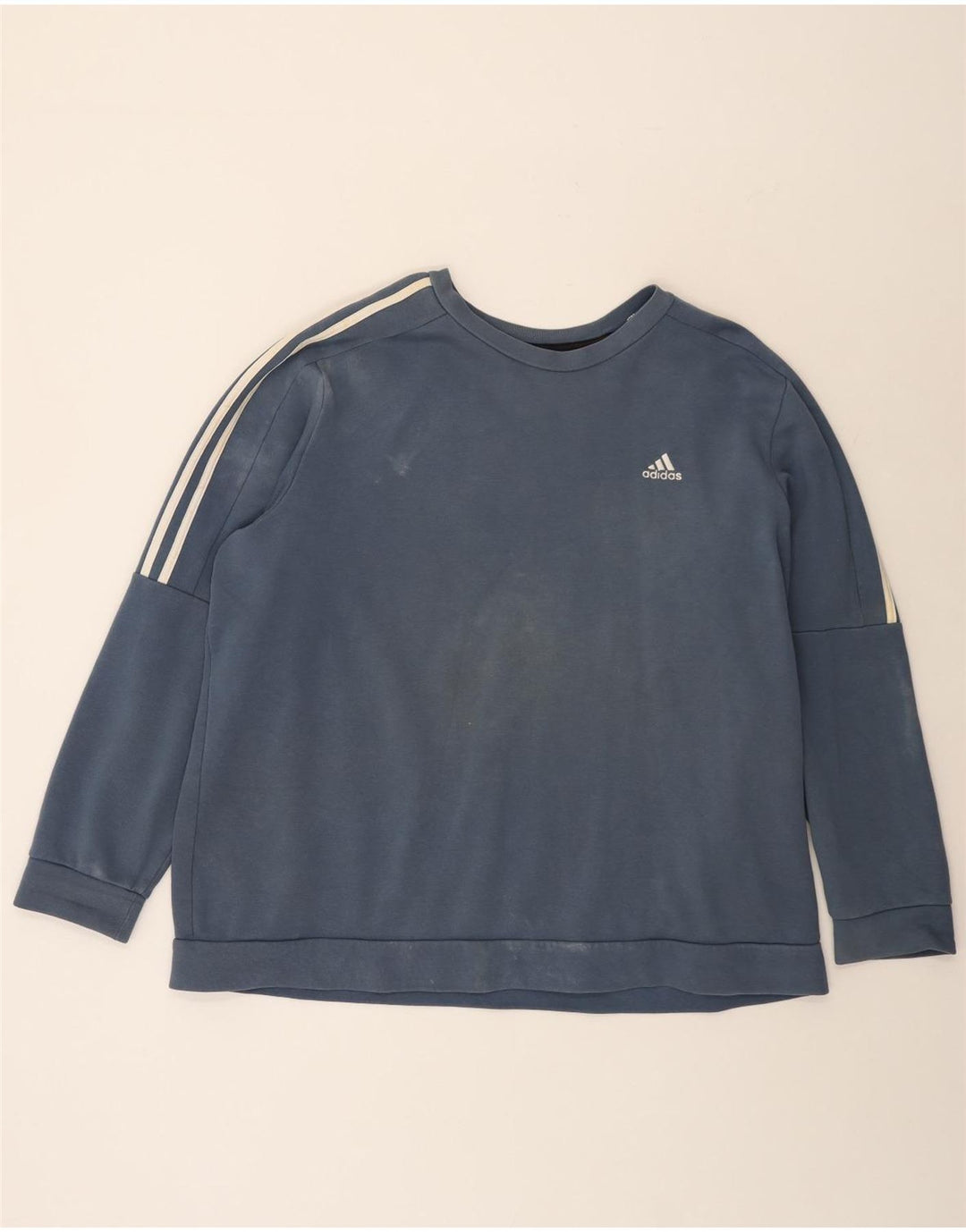 Adidas Hombre Sudadera Jumper 2XL Azul Algodón