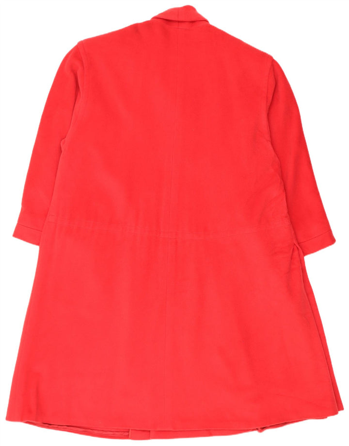 Gianfranco Ferre Abrigo extragrande para mujer IT 40 Small Lana roja