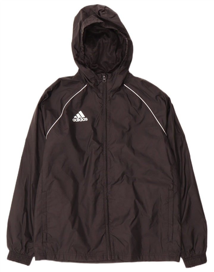 Adidas Chaqueta de chándal con capucha para niño 13-14 años Negro Poliéster