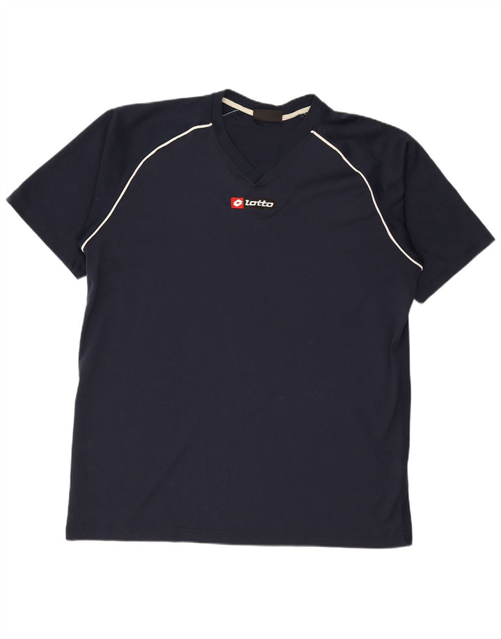 Lotto Camiseta Hombre Top 2XL Azul Marino Poliéster