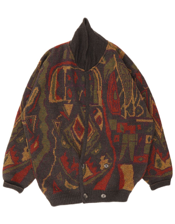 Frank Alexs Cárdigan para hombre IT 56 2XL Multicolor Geométrico