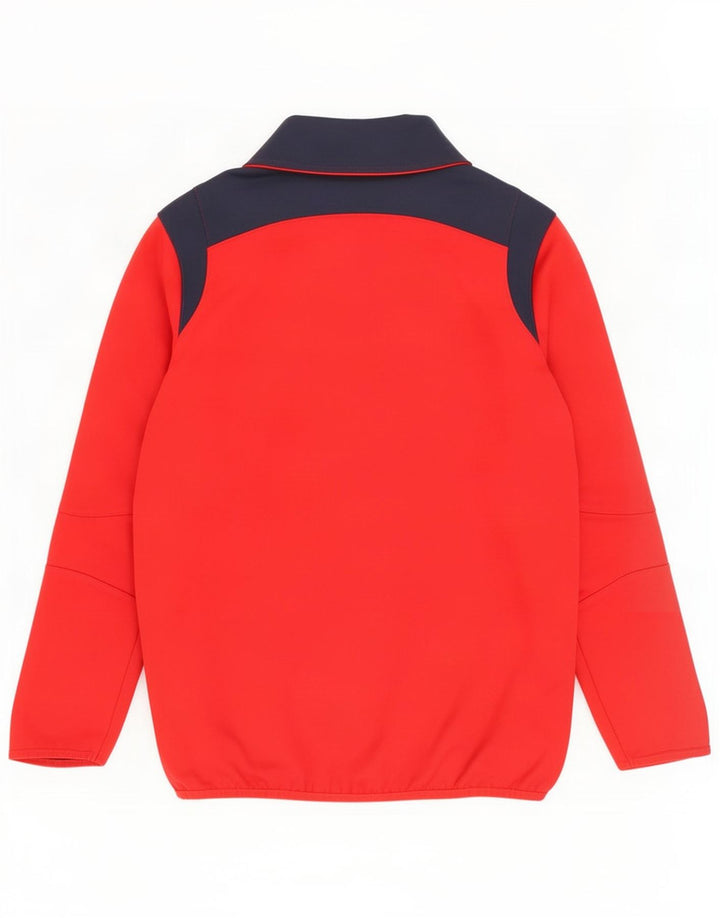 Canterbury Mens Graphic Zip Neck Sudadera Jumper Small Rojo