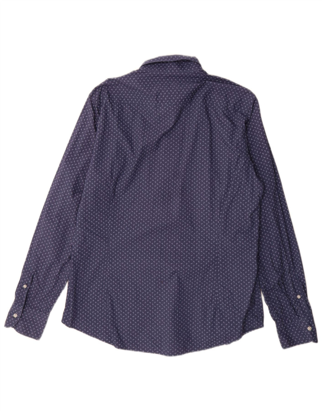 Camisa Zara Hombre Grande Azul Marino Floral