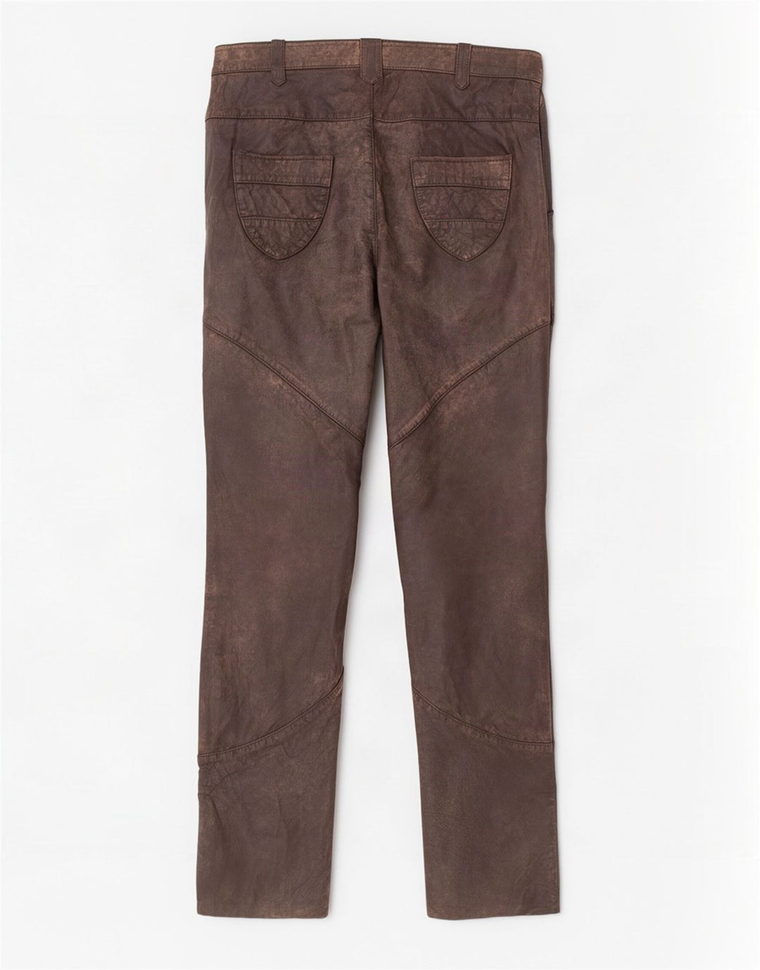 Alba Moda Pantalones de cuero delgados para mujer EU 36 Small W26 L32 Marrón