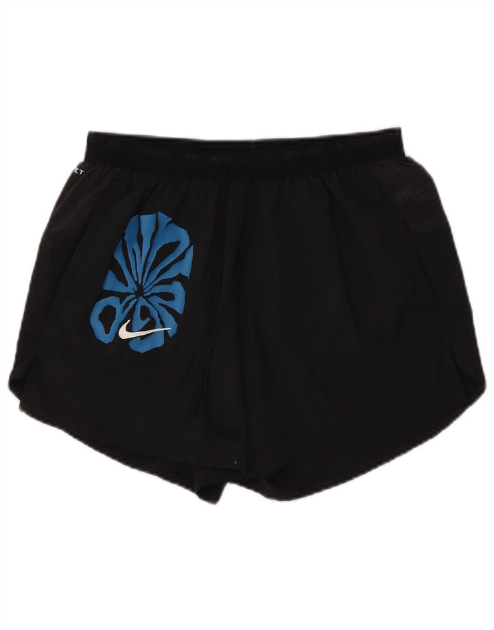 Nike Dri Fit Graphic - Pantalones cortos deportivos para mujer, talla M, poliéster negro