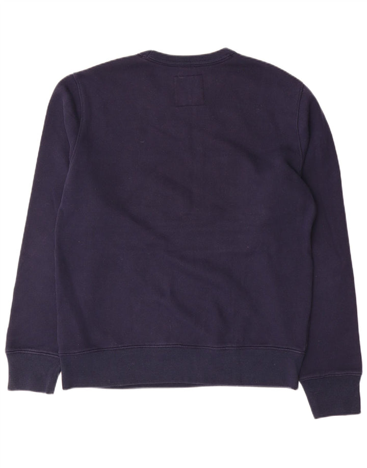 Hollister Hombre Sudadera Gráfica Jumper Medium Azul Marino Colorblock