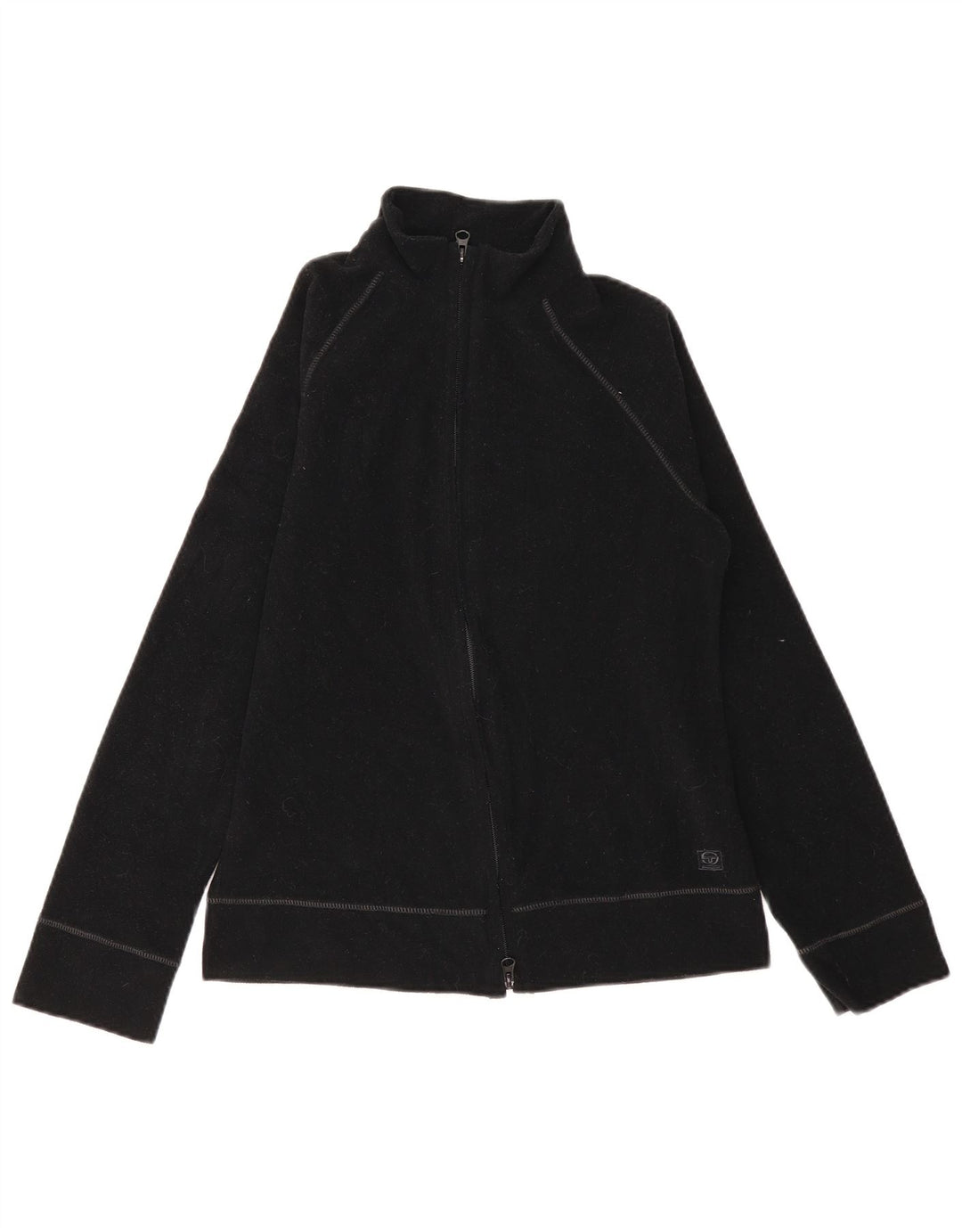 SERGIO TACCHINI Chaqueta polar para mujer UK 12 Mediana Negro Poliéster