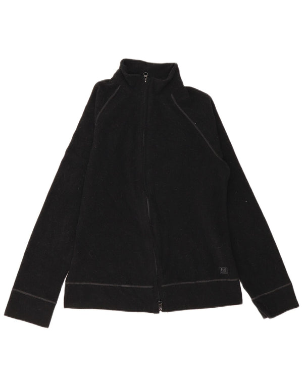 SERGIO TACCHINI Chaqueta polar para mujer UK 12 Mediana Negro Poliéster