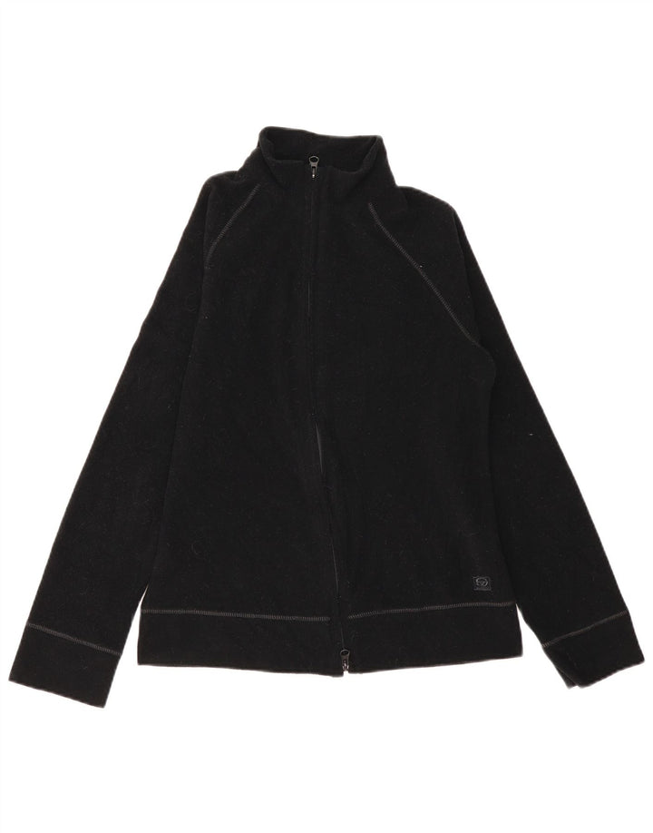 SERGIO TACCHINI Chaqueta polar para mujer UK 12 Mediana Negro Poliéster