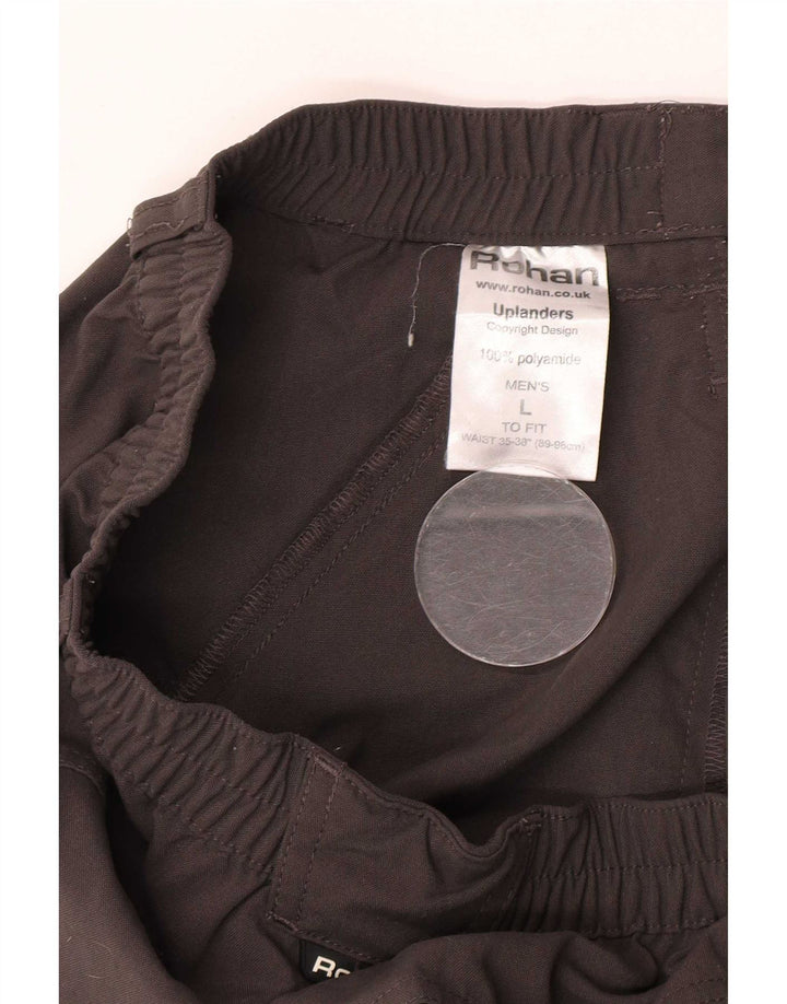 Rohan - Pantalón cargo recto para hombre, talla grande, W34 L30, poliamida gris