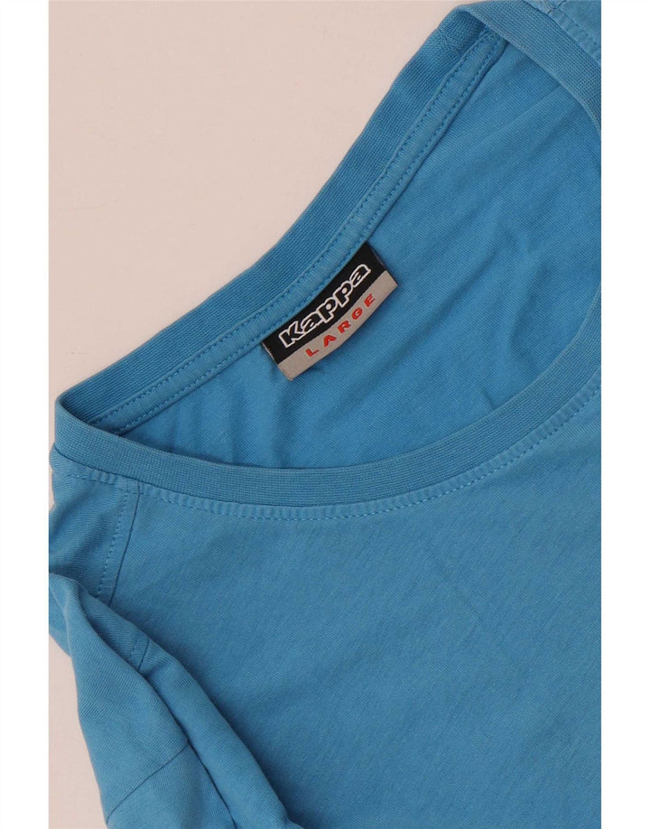 Kappa - Camiseta gráfica para hombre, talla grande, color azul