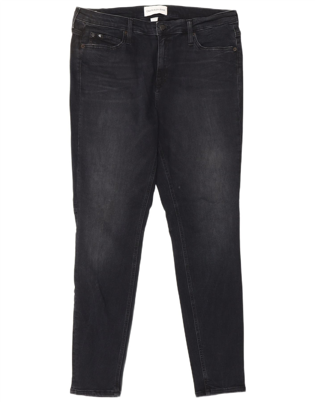 CALVIN KLEIN Vaqueros pitillo para mujer W33 L32 Algodón negro