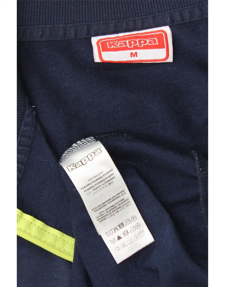 Kappa Hombre Chándal Top Chaqueta Mediana Azul Marino Colorblock Poliéster