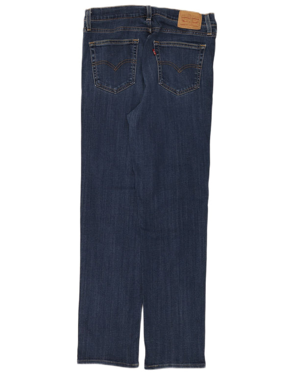 Levi's Mujer 724 Vaqueros Rectos De Tiro Alto W30 L32 Algodón Azul Marino