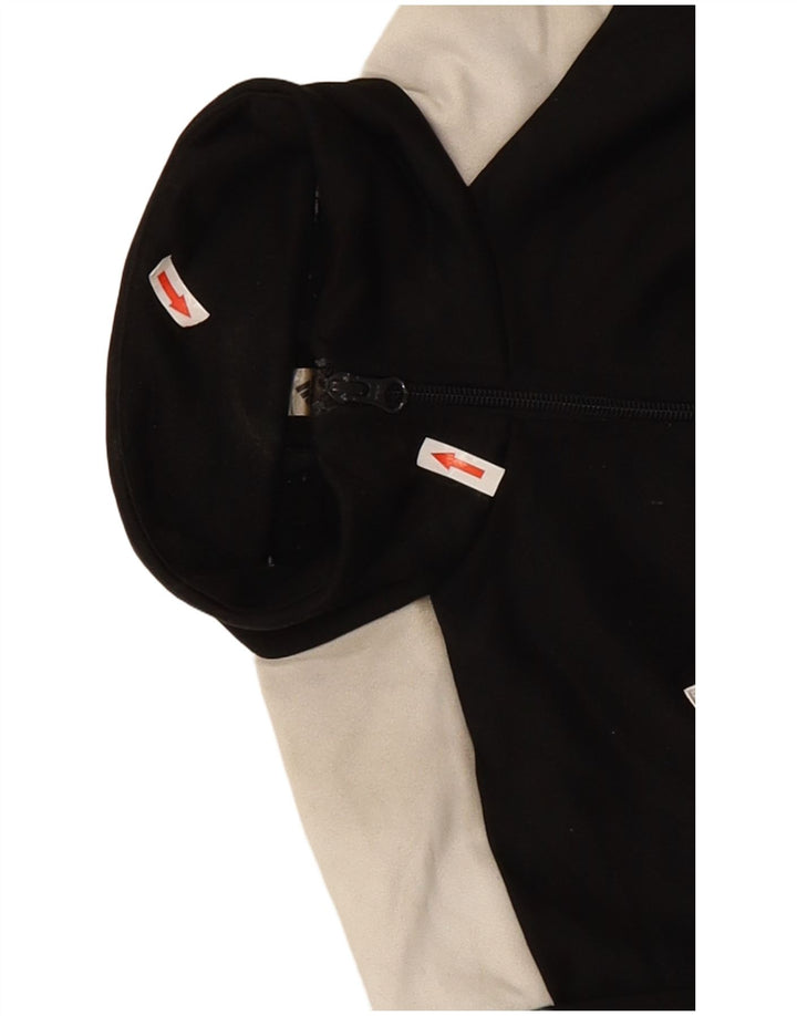 Adidas Hombre Chándal Top Chaqueta Grande Negro Colorblock Poliéster