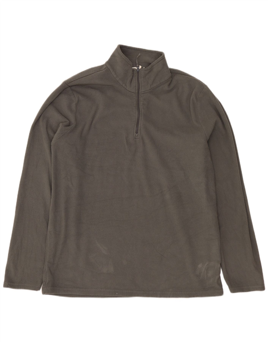 MOUNTAIN WAREHOUSE Jersey de forro polar con cuello y cremallera para hombre Poliéster gris grande