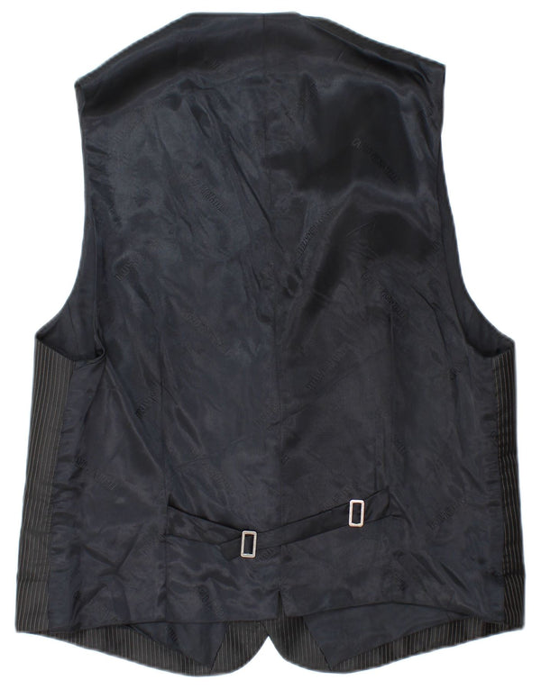 Carlo Pignatelli Chaleco para hombre IT 56 3XL Acetato de rayas negras