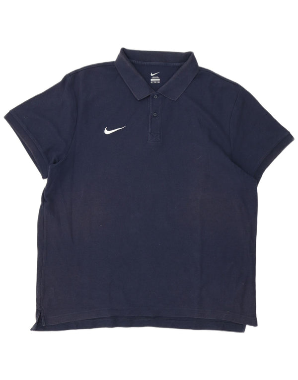Nike Polo Hombre 2XL Azul Marino Algodón
