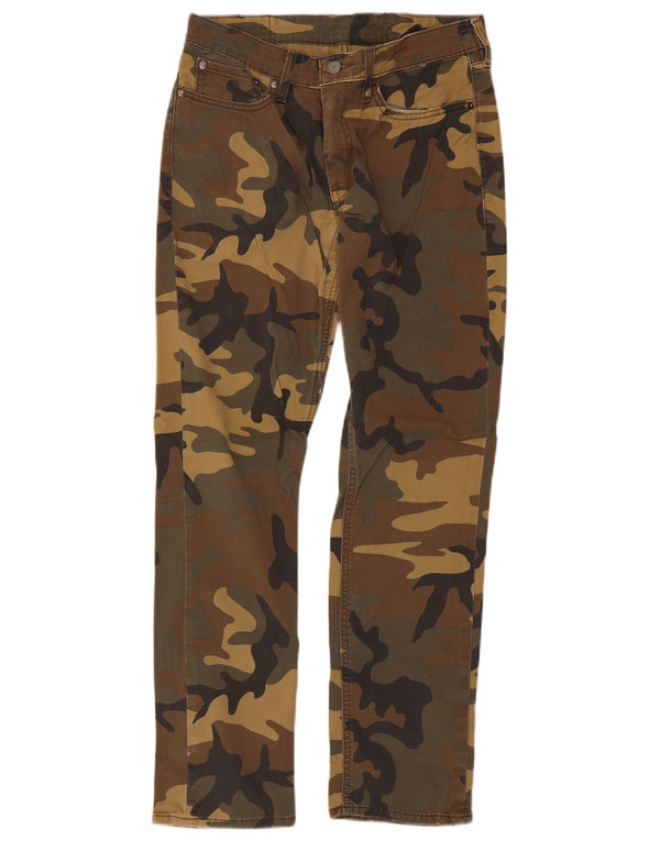 Levi's Mens 511 Slim Fit Pantalones Casuales W31 L30 Caqui Camuflaje Algodón