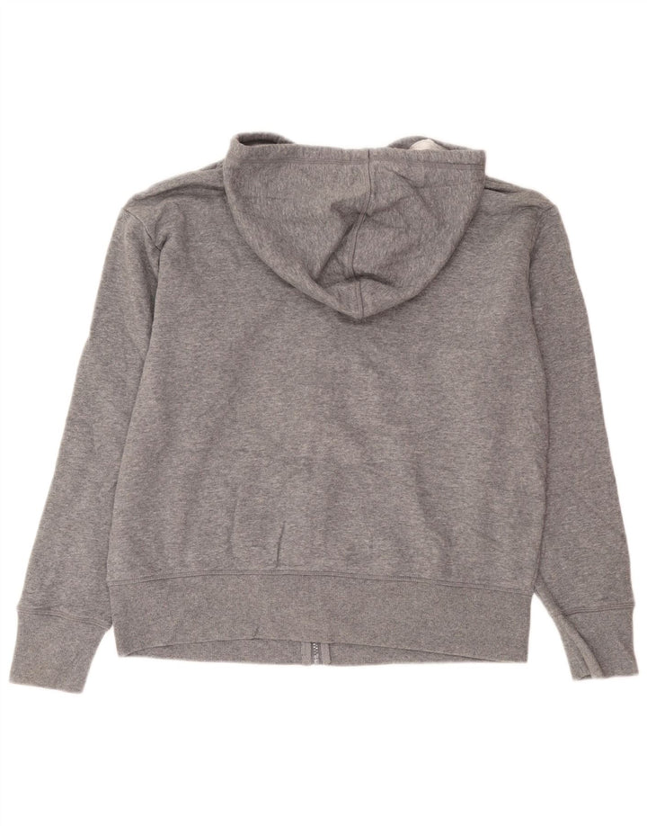 Reebok Sudadera con capucha y cremallera para hombre, tamaño grande, algodón gris