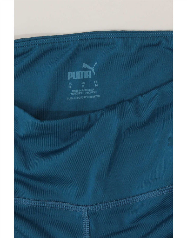 Puma Leggings gráficos para mujer UK 40 Azul medio Poliéster con bloques de color