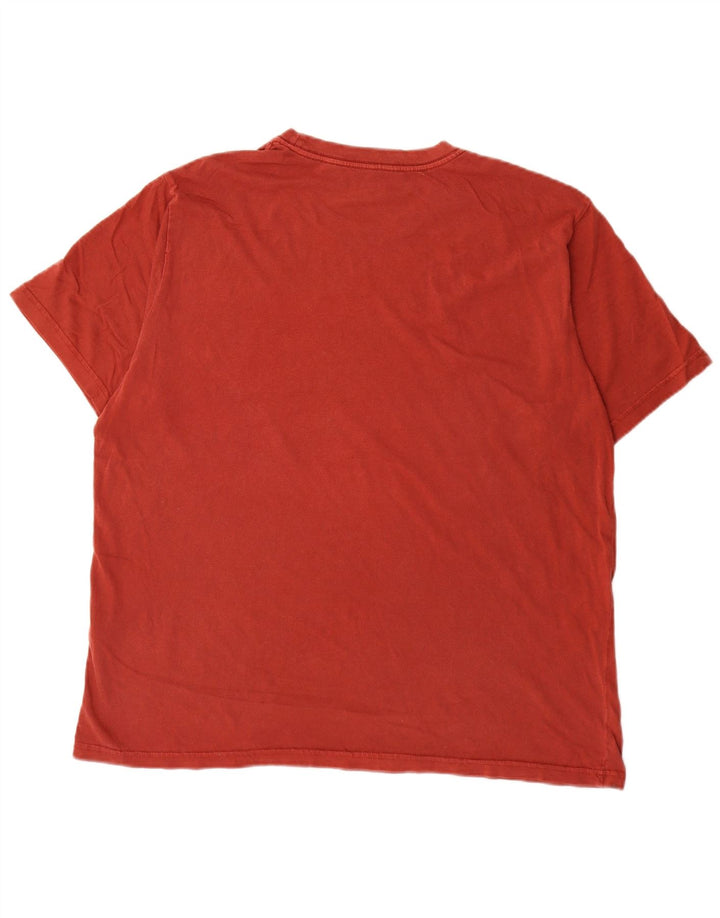 Levi's Camiseta holgada para hombre Top grande de algodón rojo
