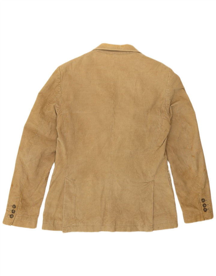 Zara Mens Pana 2 Botones Blazer Chaqueta Reino Unido 40 Grande Beige