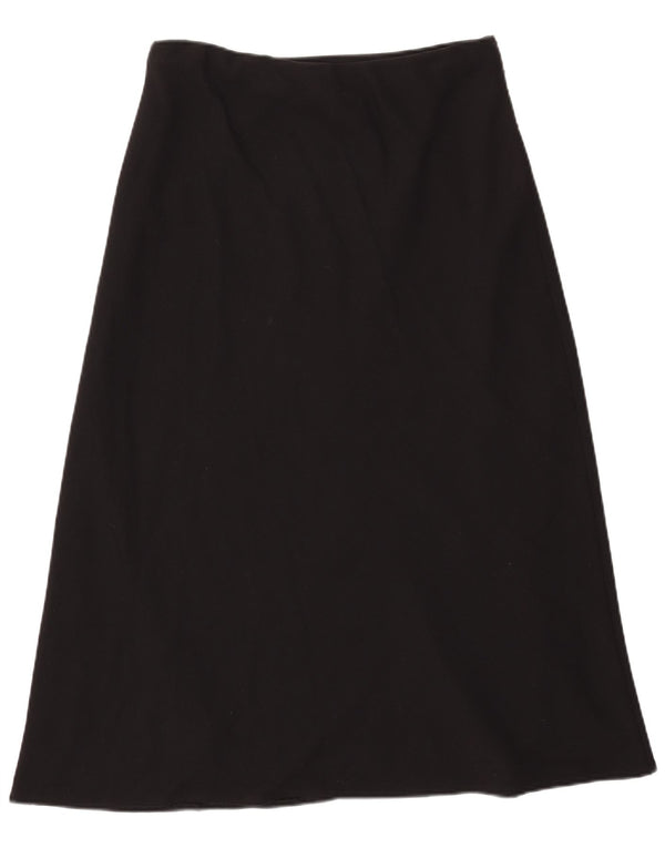 Marks & Spencer Falda Acampanada para Mujer UK 46 Grande W33 Poliéster Negro