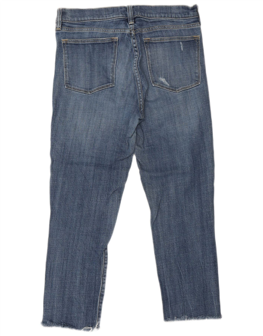 J. CREW Vaqueros recortados desgastados para mujer W28 25 Algodón azul