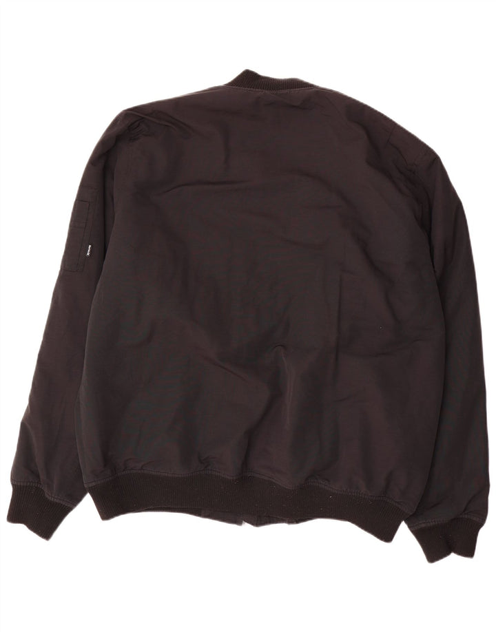 HURLEY Chaqueta bomber para hombre UK 44 2XL Nylon negro