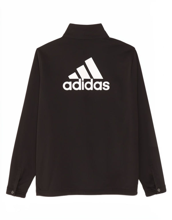 Adidas - Chaqueta de chándal gráfica para niña, 13-14 años, color negro, deportivo