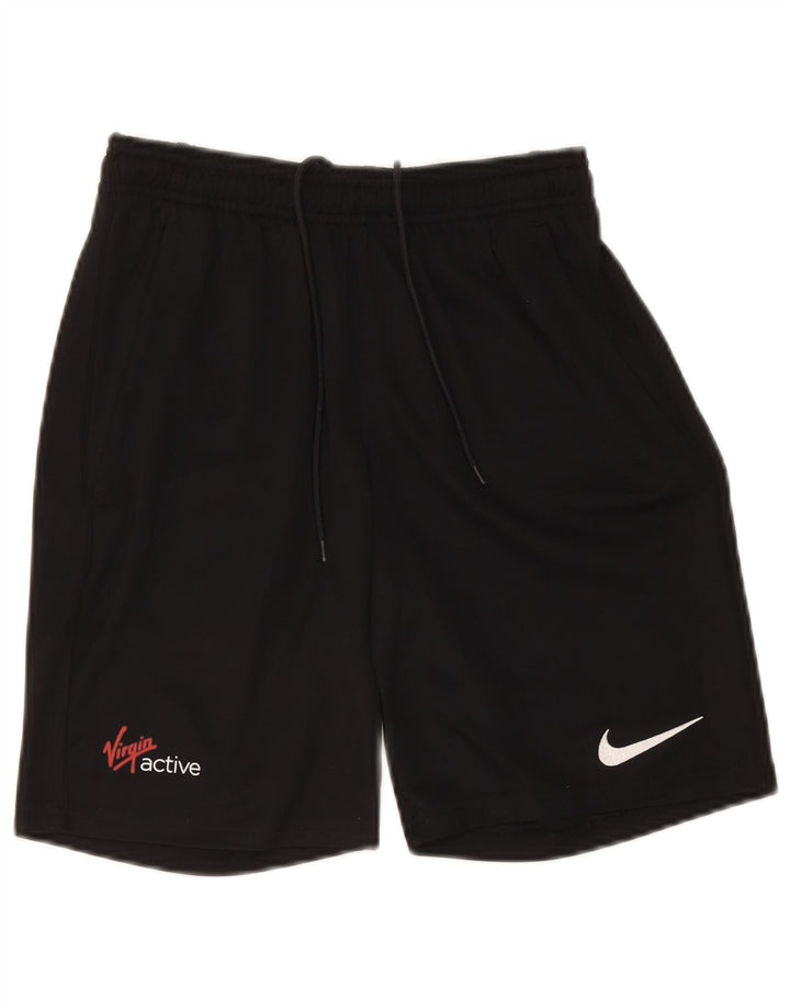 Nike Pantalones cortos deportivos Dri Fit para mujer UK 8 Small Poliéster negro