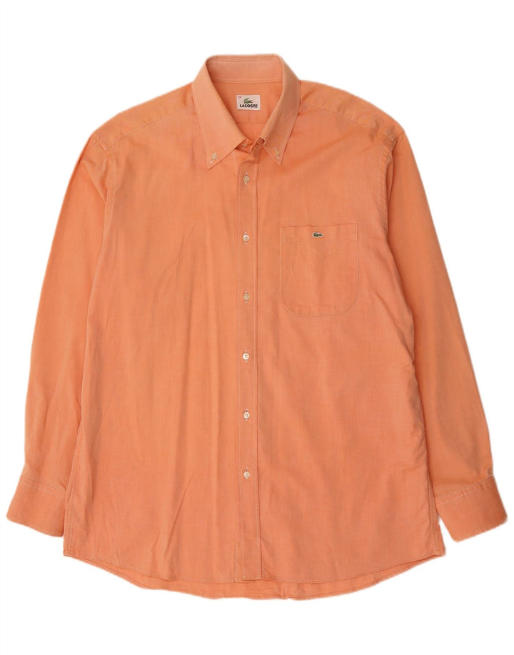Camisa LACOSTE para hombre Talla 44 XL Naranja Algodón