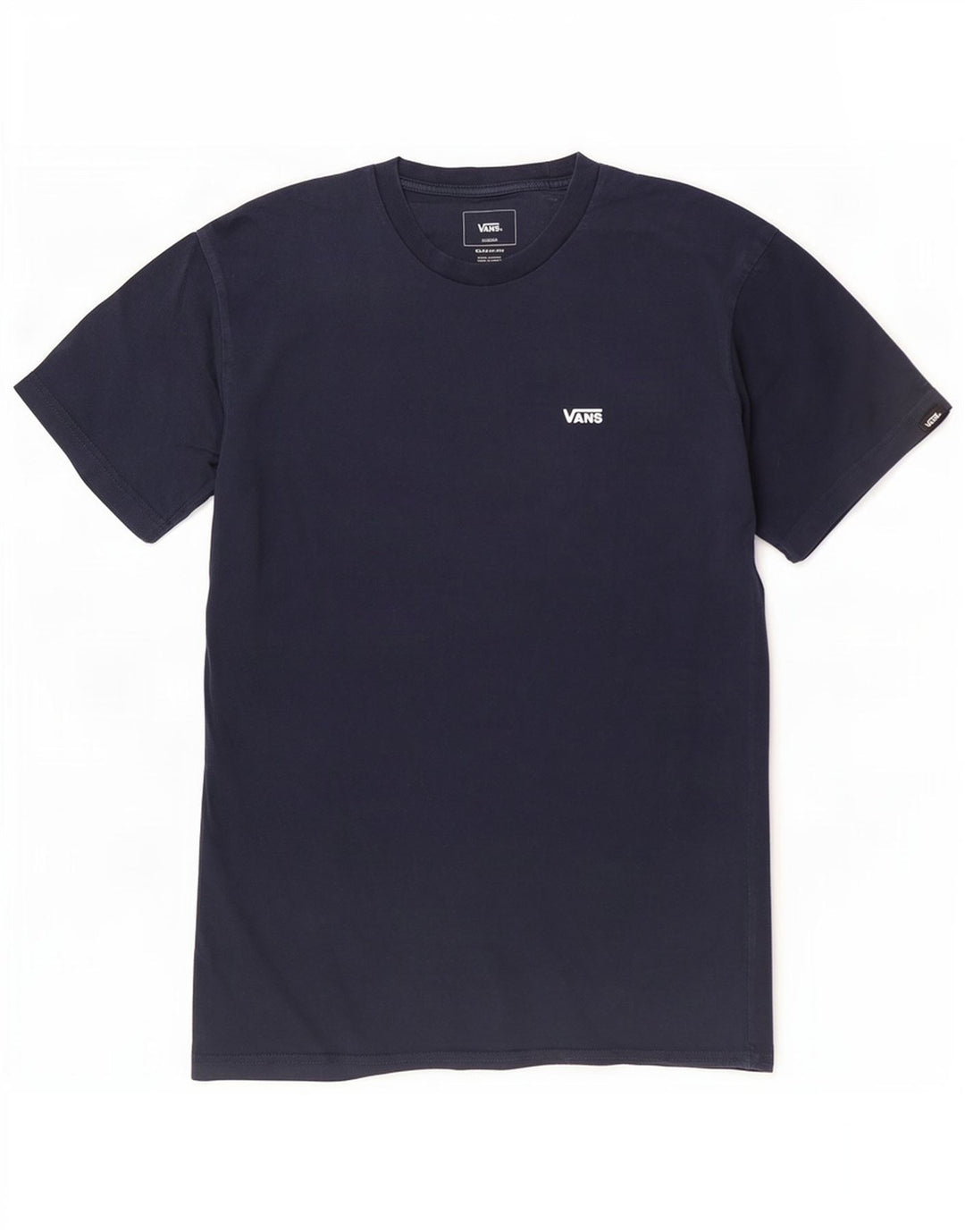 Vans Hombre Classic Fit Camiseta Top Medium Azul Marino Algodón