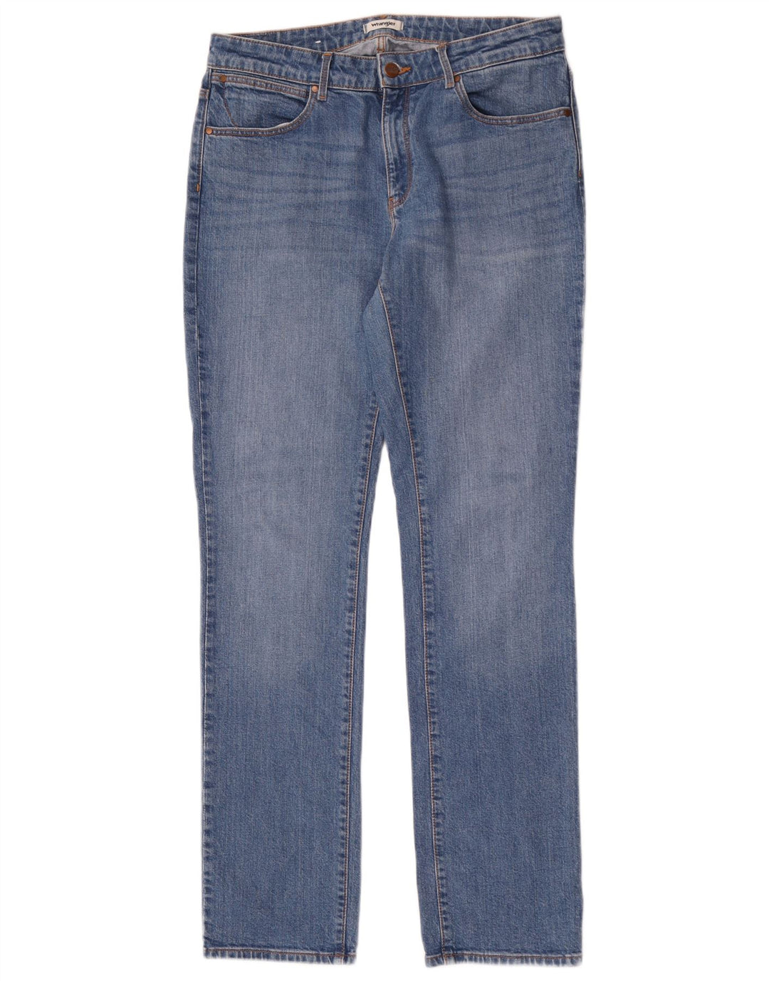 Vaqueros Wrangler Mujer Rectos W30 L32 Azul Algodón