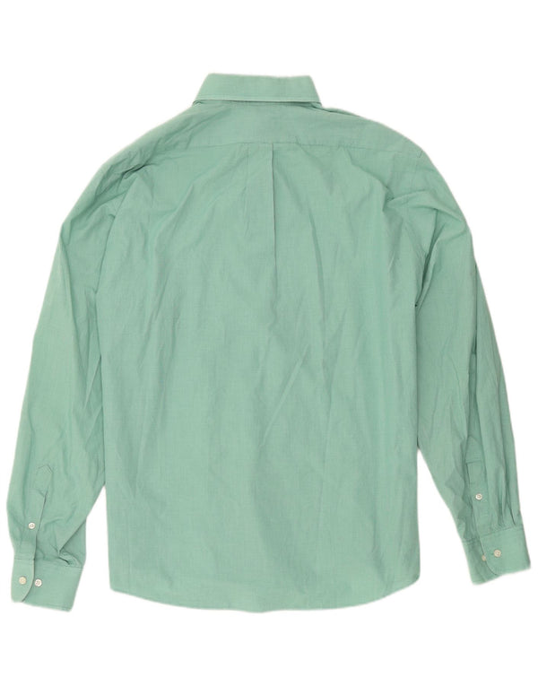 Chaps Camisa de ajuste clásico para hombre, talla 17 1/2 XL, algodón a cuadros verde