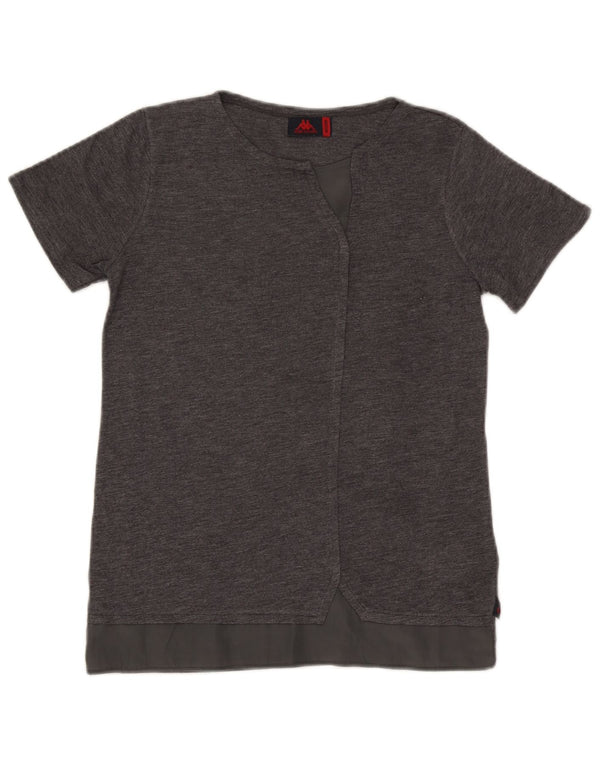 Kappa Camiseta Mujer Top UK 40 Poliéster Gris Medio