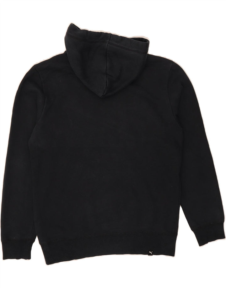 PUMA Mens Hoodie Jumper Small Black Cotton Vintage Puma and Second-Hand Puma from Messina Hembry 