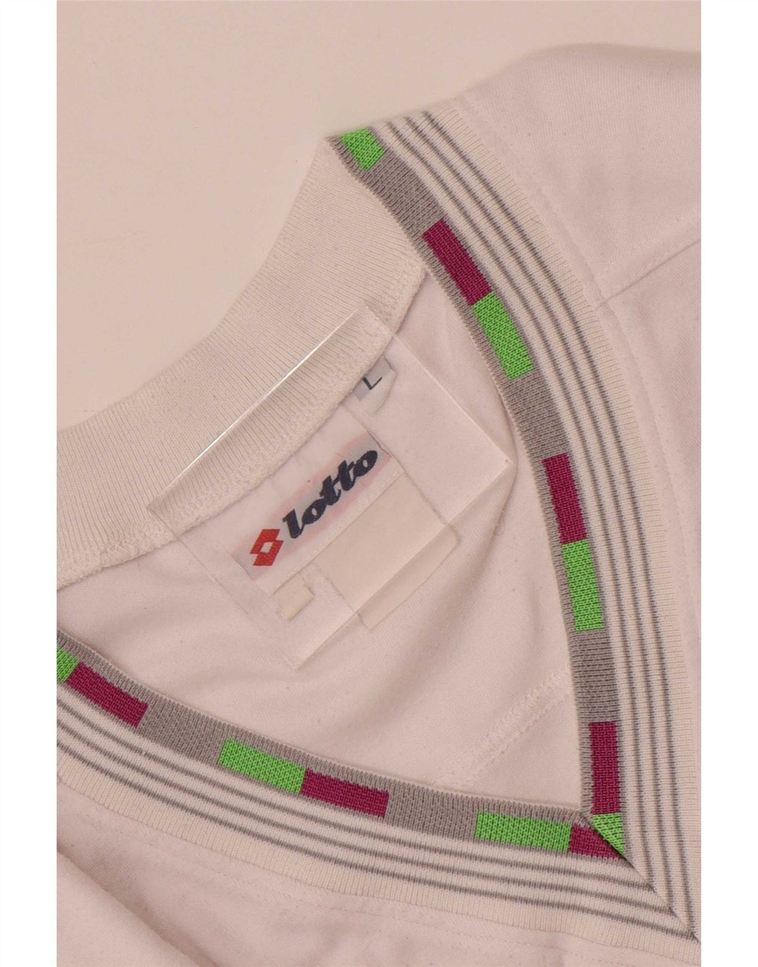 Lotto Hombre Camiseta Sin Mangas Estampada Grande Blanco