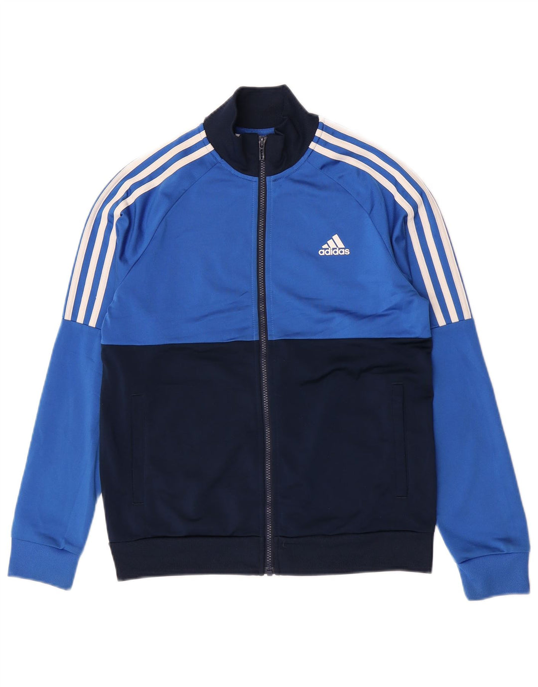 Adidas - Chaqueta de chándal para niño, 13-14 años, color azul, poliéster
