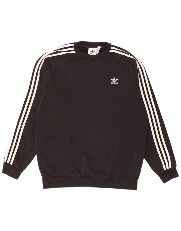 ADIDAS Hombre Sudadera Jumper Mediano Negro Algodón