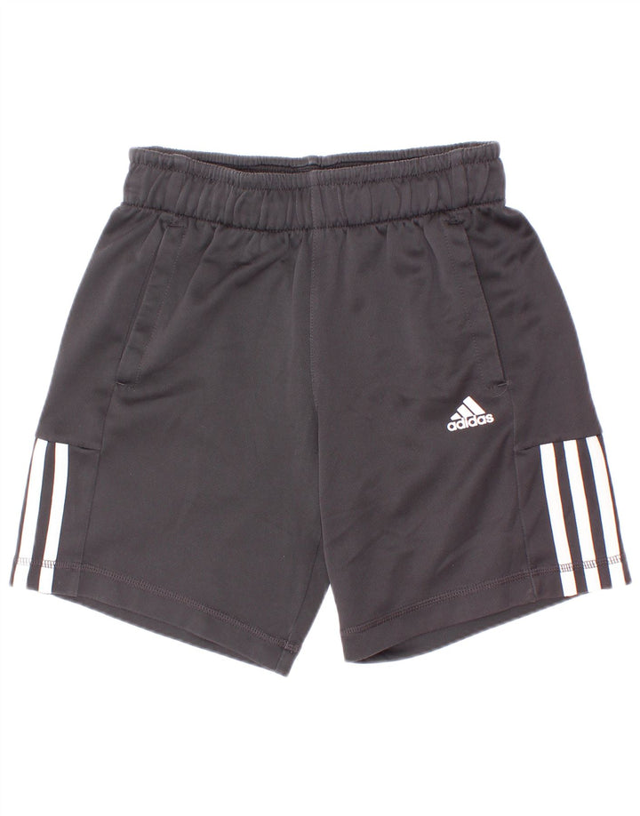 Adidas Pantalones cortos deportivos Climalite para niños 9-10 años Negro Poliéster