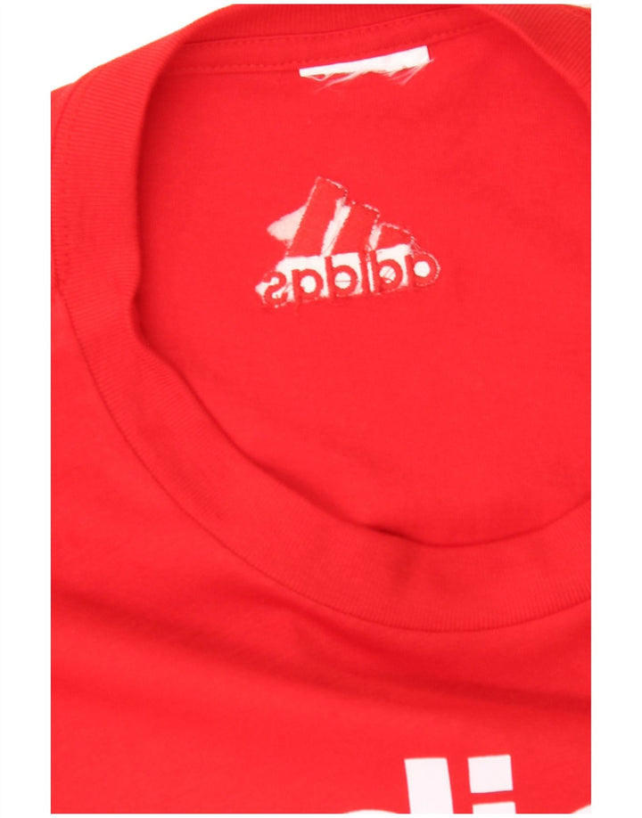 ADIDAS Mens Tall Graphic T-Shirt Top 2XL Red
