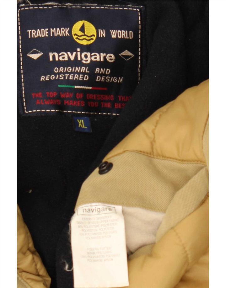 Navigare Chaqueta cortavientos para hombre UK 42 XL Poliéster beige