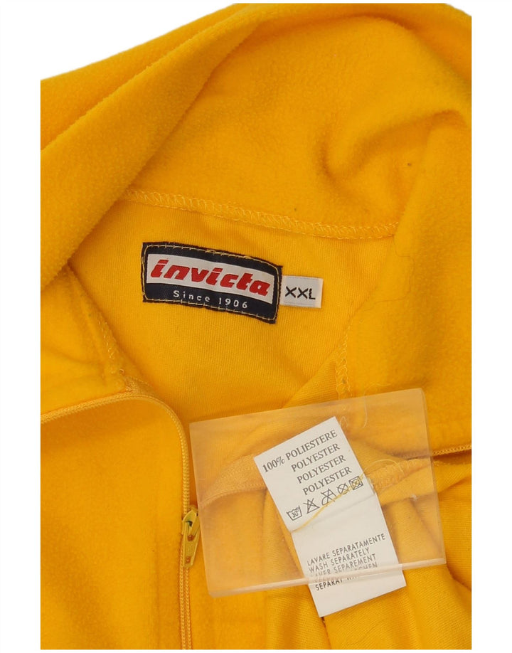 Invicta Jersey polar con cremallera y cuello para hombre 2XL Poliéster amarillo