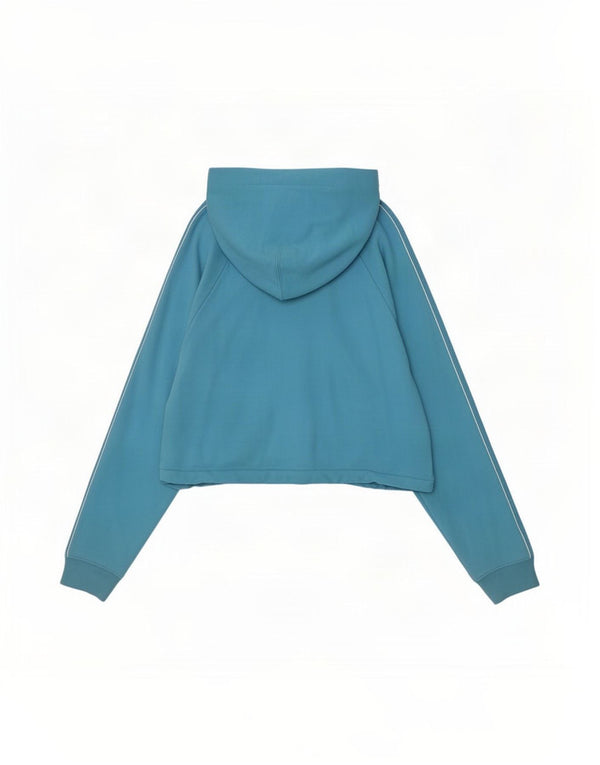 Levi's Jersey con capucha y gráfico corto para mujer UK 46 Large Blue Colourblock