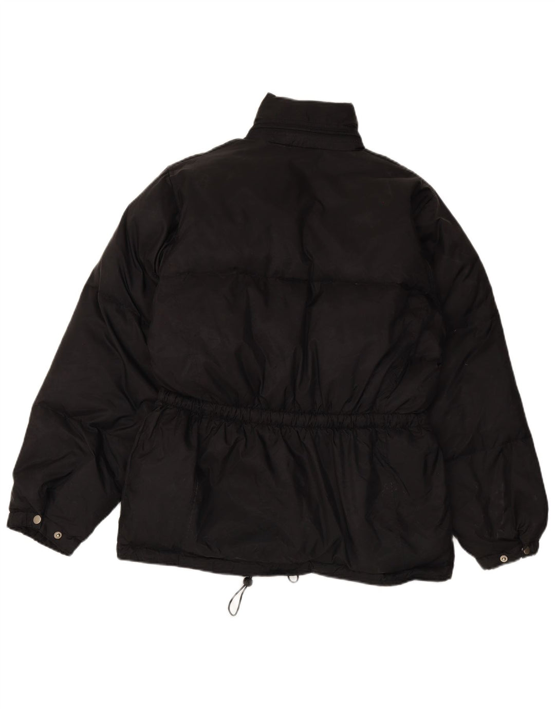 Chaqueta acolchada vintage para hombre Reino Unido 38 Poliéster negro medio