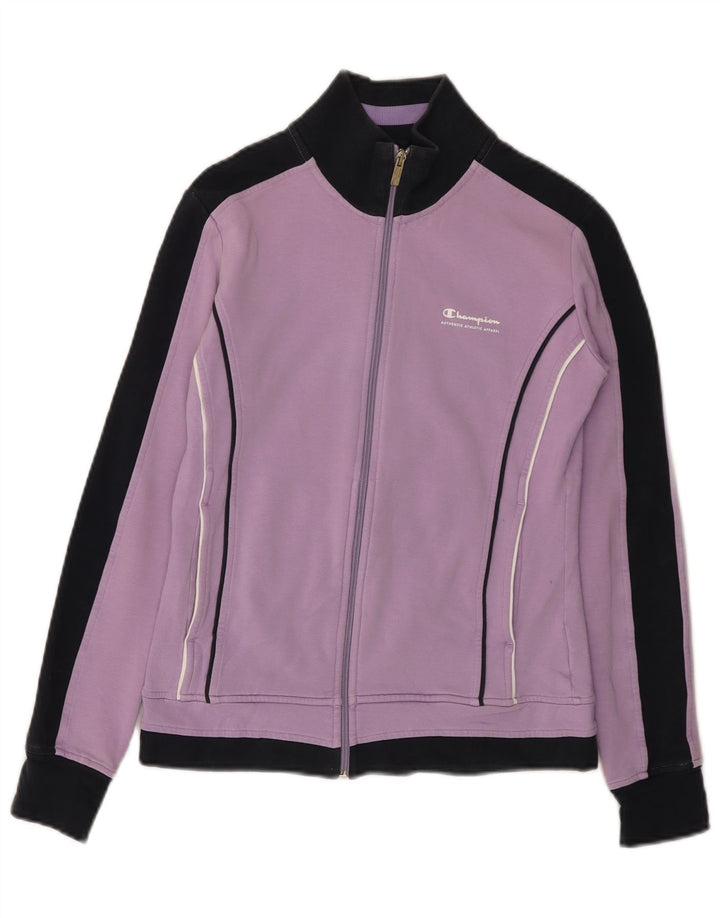 CHAMPION Chaqueta superior de chándal para mujer UK 12 Medium Purple Colourblock